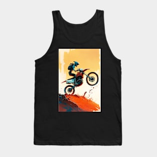 Dirt Bike Anime Style Tank Top